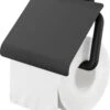 Tiger Carv - Toiletrolhouder Met Klep - Zwart -Merkloos Shop 1004x1200