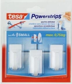 Tesa Powerstrips Haken Small - Wit - 3 Stuks -Merkloos Shop 1027x1200 1