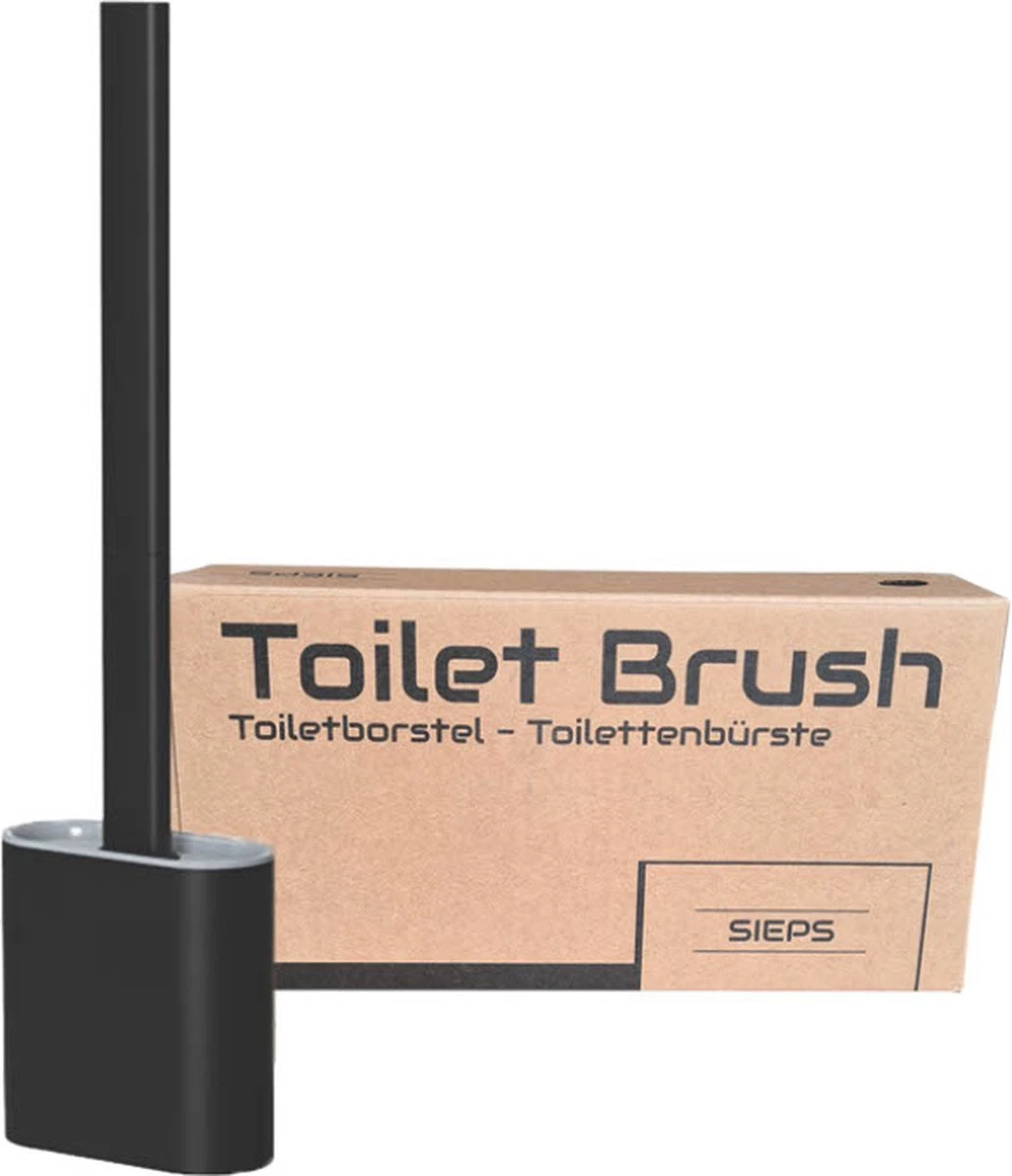 Luxe WC Borstel Met Houder - Flexibele WC Borstel Van Siliconen - Inclusief Montagesysteem - Staand Of Hangend - Toiletborstel 7 Luxe WC Borstel Met Houder - Flexibele WC Borstel Van Siliconen - Inclusief Montagesysteem - Staand Of Hangend - Toiletborstel - Afbeelding 5