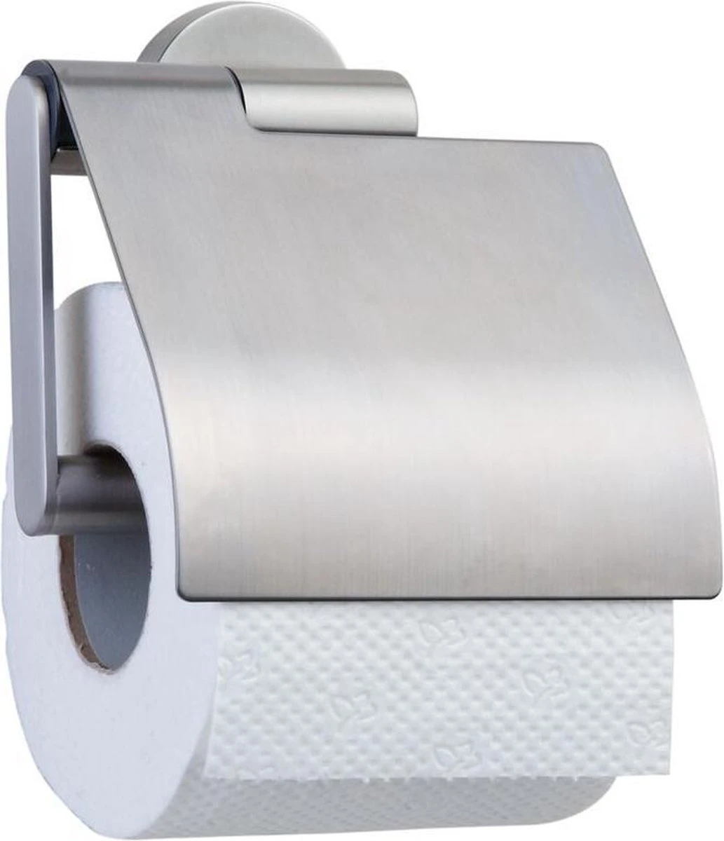 Tiger Boston - Toiletrolhouder Met Klep - RVS Geborsteld 3 Tiger Boston - Toiletrolhouder Met Klep - RVS Geborsteld