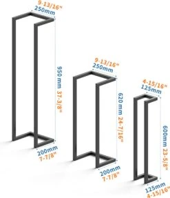 SaniDreams Carbon Handdoekenrek L Zwart - Staal - 90x25x20cm -Merkloos Shop 1034x1200