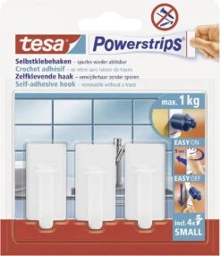 Tesa Powerstrips Haken Small - Wit - 3 Stuks -Merkloos Shop 1038x1200 1