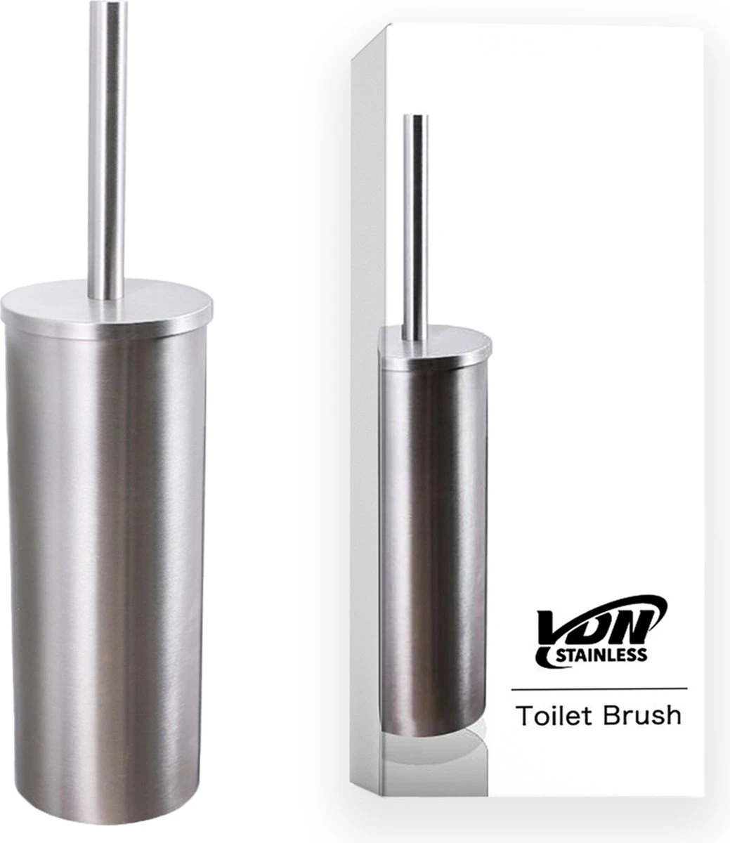 VDN Stainless Toiletborstel Met Houder - Toiletborstelhouder - Zilver - Wc Borstel Met Houder - RVS - Vrijstaand 8 VDN Stainless Toiletborstel Met Houder - Toiletborstelhouder - Zilver - Wc Borstel Met Houder - RVS - Vrijstaand - Afbeelding 6