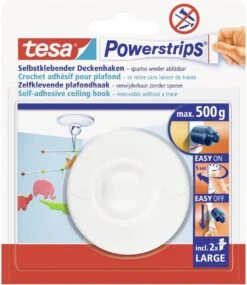 Tesa Powerstrips Plafondhaak - Wit 19 Tesa Powerstrips Plafondhaak - Wit -Merkloos Shop 1040x1200 1