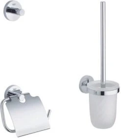 GROHE Essentials Accessoireset - Toiletrolhouder - Toiletborstelset - Haak -Merkloos Shop 1050x1200 1