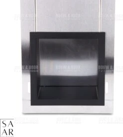 SAAR -Inbouw Toilet Reserve Rolhouder RVS - Met - MAT ZWART - Inzetstuk , (uitneembaar) -72 X 20 X 13 Cm - Inbouwdiepte 12 Cm -Merkloos Shop 1083x1200 1