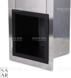 SAAR -Inbouw Toilet Reserve Rolhouder RVS - Met - MAT ZWART - Inzetstuk , (uitneembaar) -72 X 20 X 13 Cm - Inbouwdiepte 12 Cm -Merkloos Shop 1083x1200 2