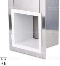 SAAR -Inbouw Toilet Reserve Rolhouder RVS - Met - MAT WIT - Inzetstuk , (uitneembaar) -72 X 20 X 13 Cm - Inbouwdiepte 12 Cm -Merkloos Shop 1083x1200 3