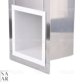 SAAR -Inbouw Toilet Reserve Rolhouder RVS - Met - MAT WIT - Inzetstuk , (uitneembaar) -72 X 20 X 13 Cm - Inbouwdiepte 12 Cm -Merkloos Shop 1093x1200