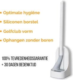 Bradey Toiletborstel Siliconen - WC Borstel Met Houder - Optimale Hygiëne - Golfclub-vorm - Komt In Alle Hoeken -Merkloos Shop 1096x1200 1