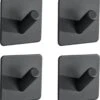 4x Handdoekhaakjes (Zelfklevend) Van RVS Zwart – Zelfklevende Haakjes – Wandhaak – Handdoekhouder – Ophanghaken Voor Keuken Of Badkamer -Merkloos Shop 1117x1200 1
