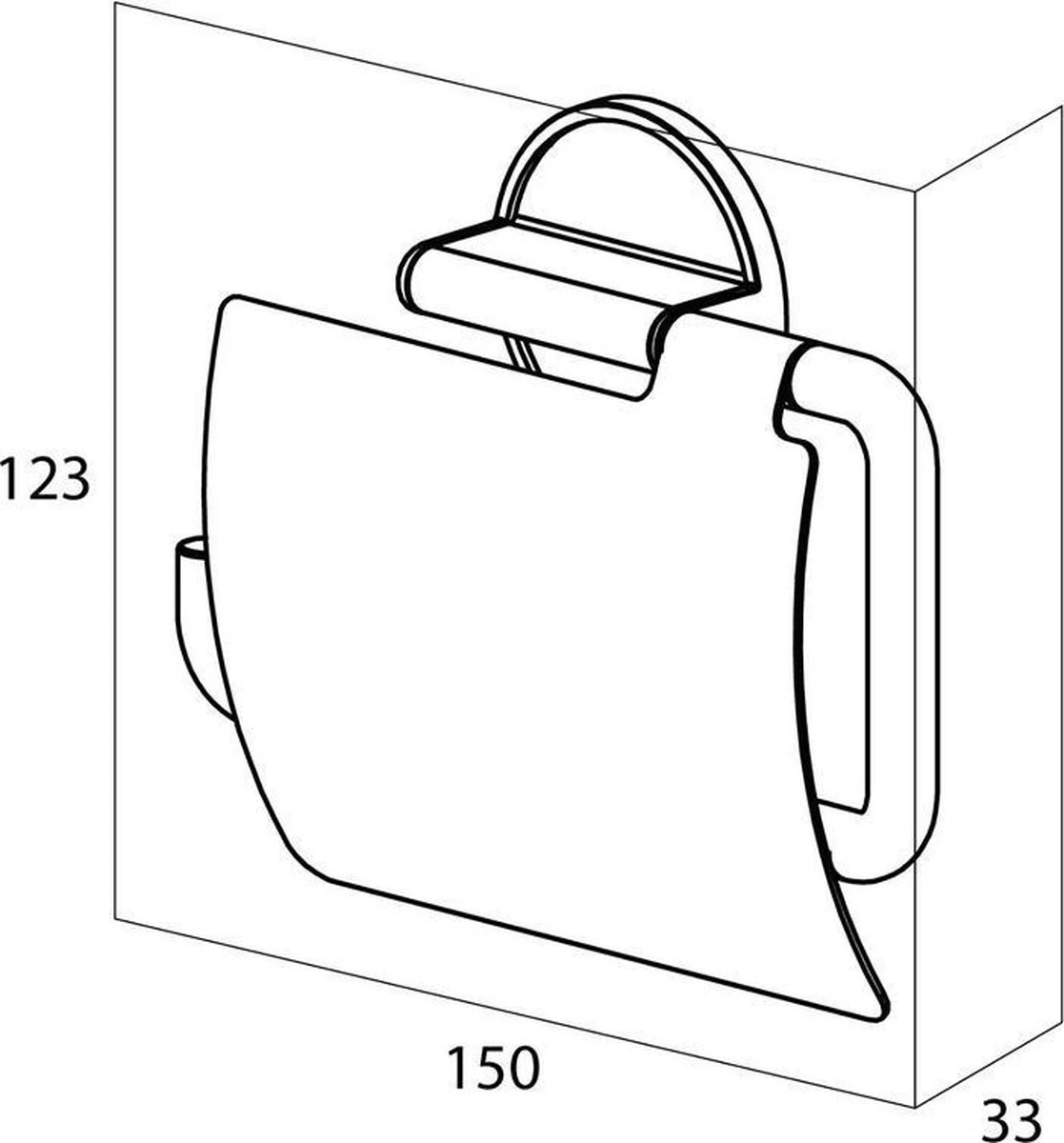 Tiger Tune - Toiletrolhouder Met Klep - Zwart Metaal Geborsteld / Zwart 4 Tiger Tune - Toiletrolhouder Met Klep - Zwart Metaal Geborsteld / Zwart - Afbeelding 2
