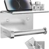BOTC Toiletrolhouder Met Handdoekhaakjes - Toiletrolhouder - Toiletrolhouder - Zelfklevend / Boren / Zonder Boren - RVS - Zliver -Merkloos Shop 1118x1200
