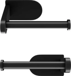 Nevana Toiletrolhouder - WC Rolhouder - Toiletpapier - Papier Rol Houder - Zelfklevend - Zonder Boren - Zwart - RVS -Merkloos Shop 1120x1200