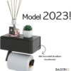 Toilet Rolhouder - Zwart - NEW MODEL 2023 - Met Tissue Houder En Plankje - Vergelijk Zelf Bakje Is Draaibaar Alles Kan Blijven Staan - Wc Rolhouder Zwart - Tissues Van Onder Of Boven - Boren Of Plakken -Merkloos Shop 1123x1200