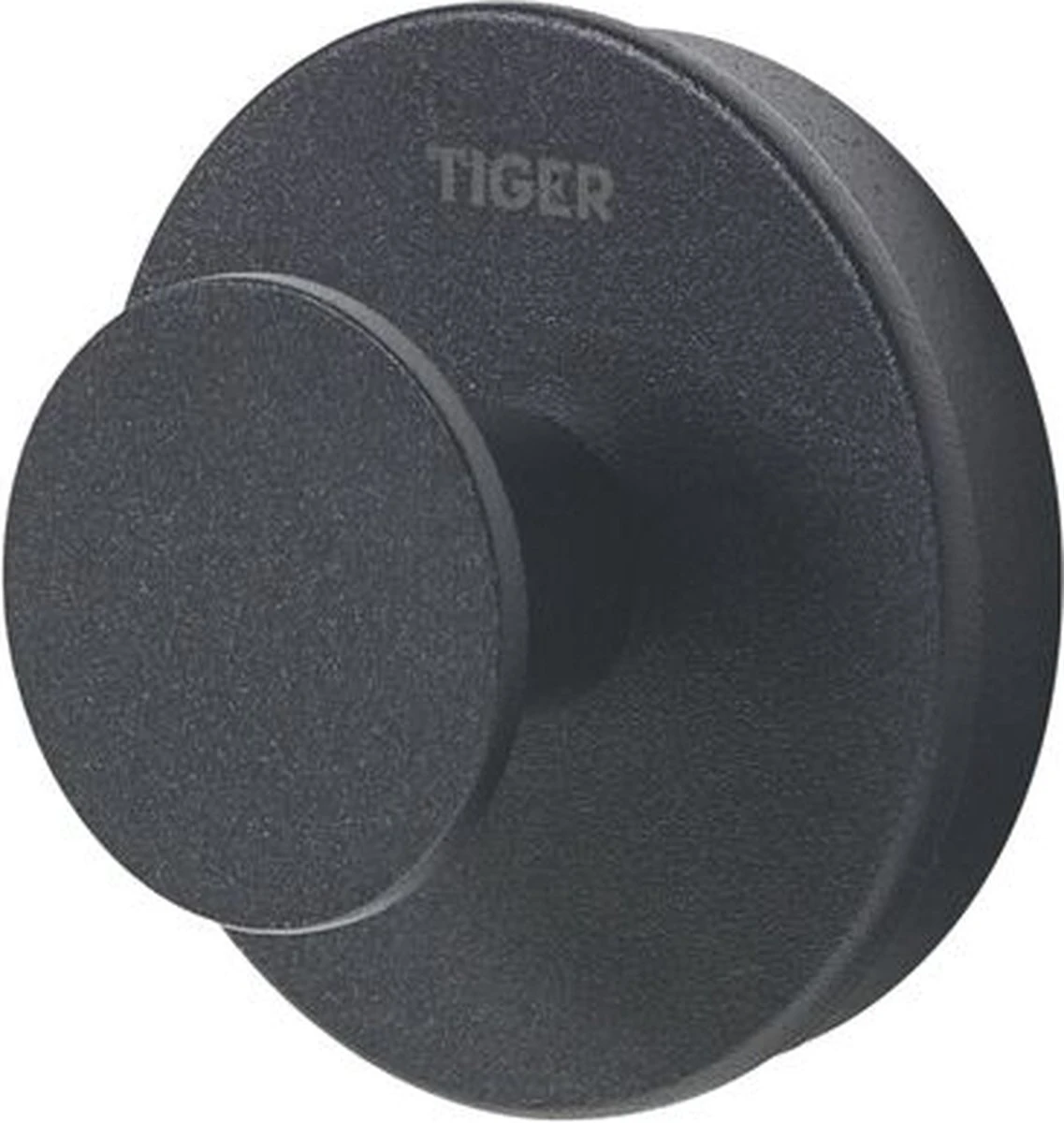 Tiger Urban - Handdoekhaak Groot (1x) - ø 5 Cm - Inclusief 2 Decorringen - Zwart 3 Tiger Urban - Handdoekhaak Groot (1x) - ø 5 Cm - Inclusief 2 Decorringen - Zwart