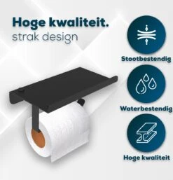 Via Fectio® Toiletrolhouder - Toiletrolhouders - Telefoonhouder - WC Rolhouder - Zonder Klep - RVS (Roestvrij Staal) -Merkloos Shop 1153x1200
