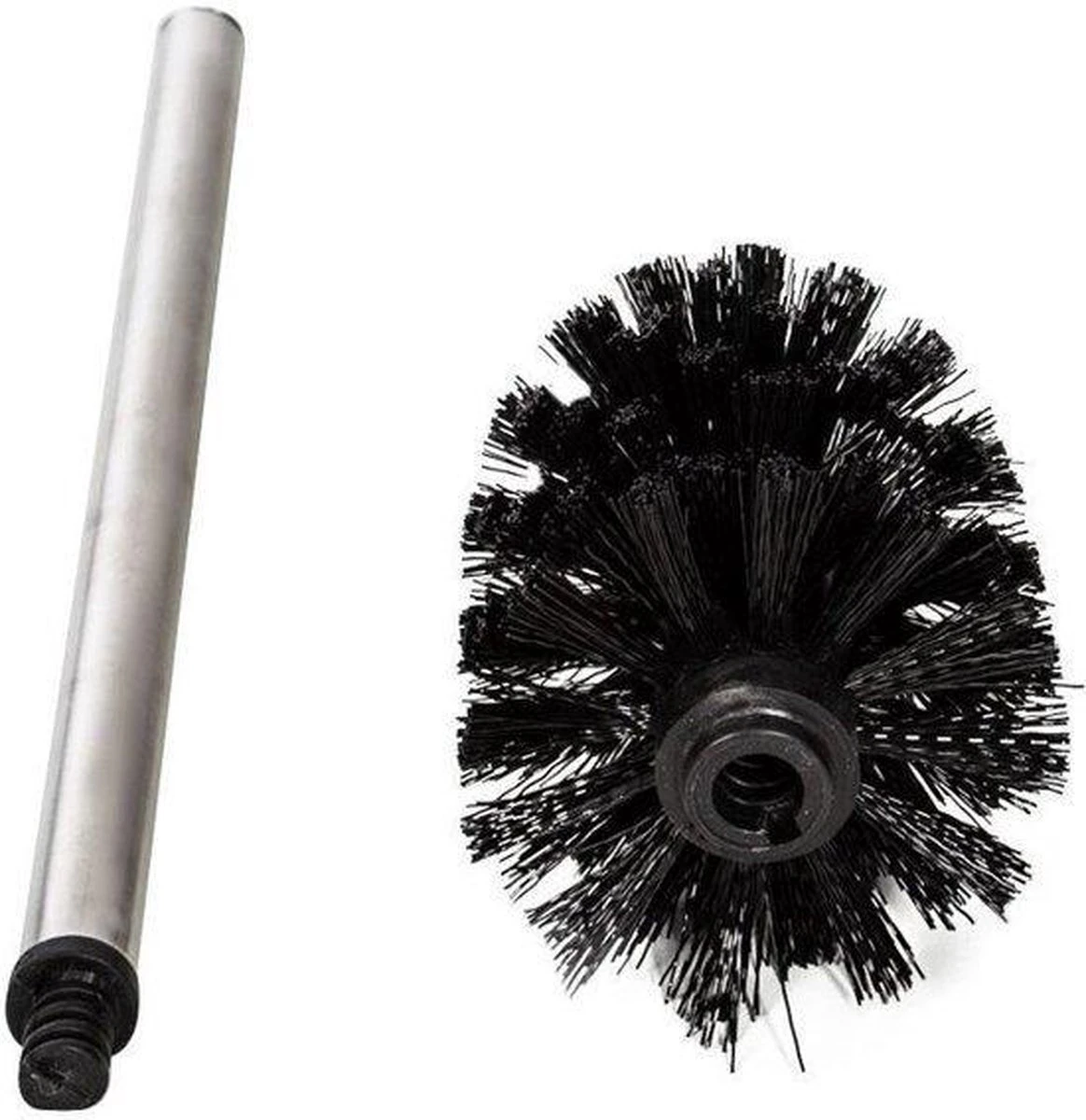 Merkloos Universele Toilet Borstel Zwart Met Handgreep RVS - Wc Borstel - Toiletborstel - Set Van 2 5 Merkloos Universele Toilet Borstel Zwart Met Handgreep RVS - Wc Borstel - Toiletborstel - Set Van 2 - Afbeelding 3