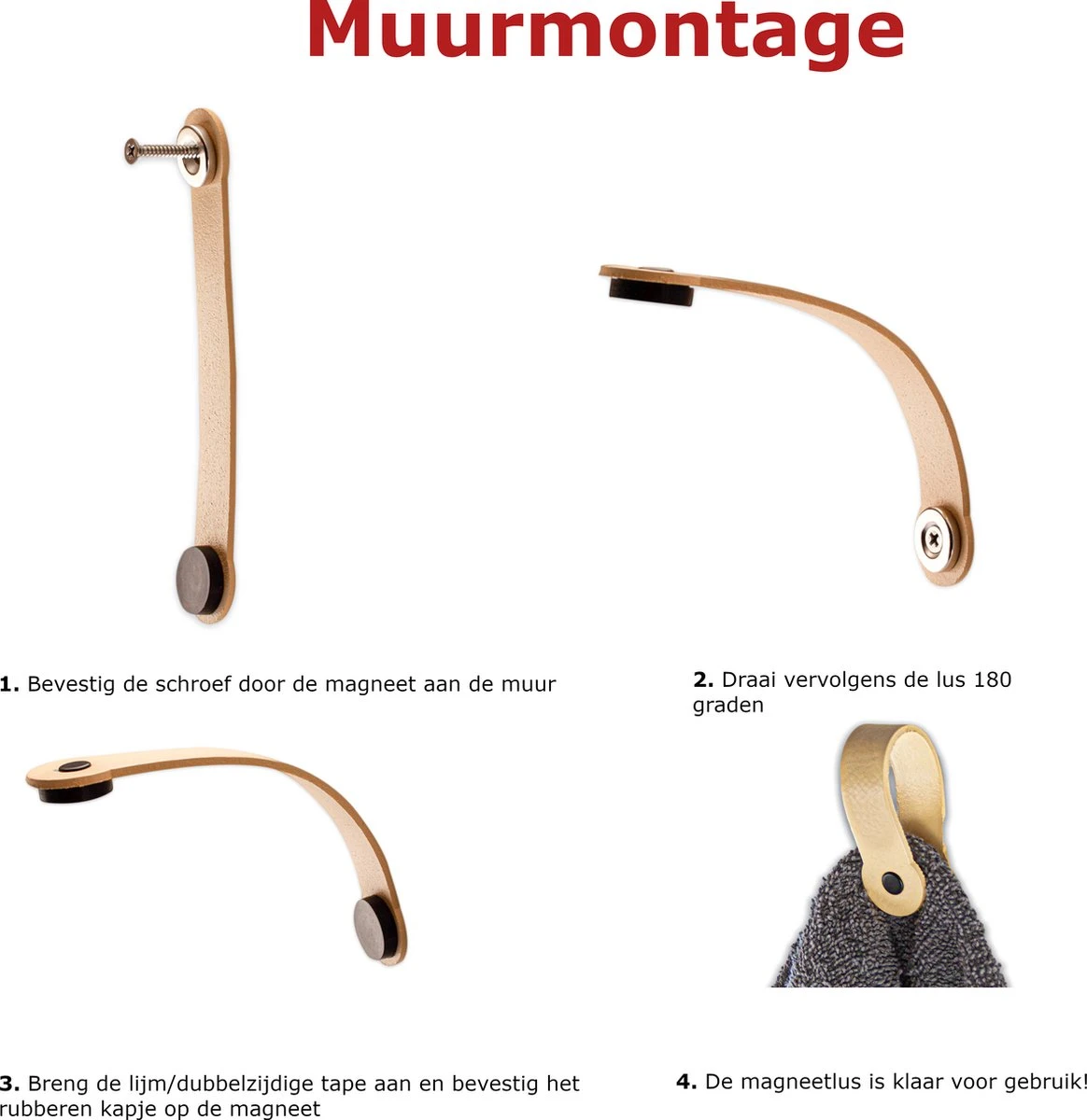 Brute Strength - Leren Magneet Theedoekhaak - Zwart - 2 Stuks - Ophanghaakje - Keukendoekhaakje - Handdoekhaakje - Handdoeklus - Handdoekhanger - Handdoekhaak - Magnetisch 12 Brute Strength - Leren Magneet Theedoekhaak - Zwart - 2 Stuks - Ophanghaakje - Keukendoekhaakje - Handdoekhaakje - Handdoeklus - Handdoekhanger - Handdoekhaak - Magnetisch - Afbeelding 10
