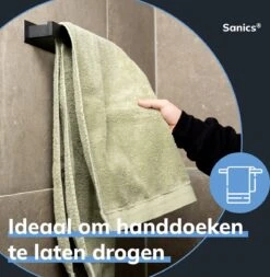 Sanics Handdoekrek Zwart 40 CM – Badkamer Of Keuken – Handdoekstang Zelfklevend – Handdoekhouder 18 Sanics Handdoekrek Zwart 40 CM – Badkamer Of Keuken – Handdoekstang Zelfklevend – Handdoekhouder -Merkloos Shop 1171x1200 3