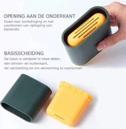 Flexibele Siliconen WC Borstel Met Houder - Hygiënische Toiletborstel Met Ophangsysteem / Wandmontage - Duurzaam En Antibacterieel – Wit -Merkloos Shop 1172x1200 3