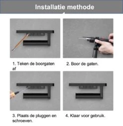 SaniRay Toiletrolhouder Met Telefoonhouder - Toiletrolhouder Met Planchet Voor Telefoon - Kunststof - WC Rolhouder Met Plankje Voor Telefoon. 13 SaniRay Toiletrolhouder Met Telefoonhouder - Toiletrolhouder Met Planchet Voor Telefoon - Kunststof - WC Rolhouder Met Plankje Voor Telefoon. -Merkloos Shop 1173x1200