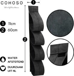 Reserverolhouder Hangend – Toiletrolhouder – Reserve Rolhouder – Zonder Boren – Rolhouder - Muur – Zwart - Antraciet - STOF & SPETTERVRIJ -Merkloos Shop 1173x1200 4