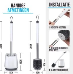 Strex Toiletborstel Siliconen Met Houder - Sneldrogend, Hygiënisch & Antibacteriële Werking - WC Borstel - Toilet Borstel Houder -Merkloos Shop 1174x1200 2