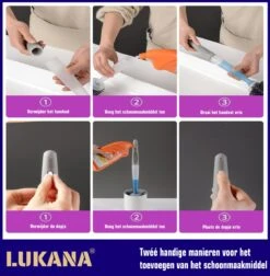 Lukana Siliconen WC Borstel Met Zeepdispenser - Hervulbaar - Vrijstaand Of Hangend - Sneldrogend, Hygiënisch & Antibacteriële Werking - Zonder Boren - Toilet Brush - Toiletborstel Houder - Lekbak 12 Lukana Siliconen WC Borstel Met Zeepdispenser - Hervulbaar - Vrijstaand Of Hangend - Sneldrogend, Hygiënisch & Antibacteriële Werking - Zonder Boren - Toilet Brush - Toiletborstel Houder - Lekbak -Merkloos Shop 1178x1200 3
