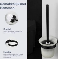 Homeson WC Borstel Houder - WC-borstel Houder - WC Borstel - Toiletborstel - Toiletborstel Houder - Toilet Borstel Houder - WC Borstel Met Houder - WC Borstel Zwart - WC Borstel Muur - WC Borstel Houder Hangend -Merkloos Shop 1183x1200 3
