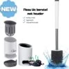 Fleau Luxe WC Borstel Met Houder - Siliconen Toiletborstel - Hygiënisch & Antibacterieel - Vrijstaand Of Hangend - Wit 1 Fleau Luxe WC Borstel Met Houder - Siliconen Toiletborstel - Hygiënisch & Antibacterieel - Vrijstaand Of Hangend - Wit -Merkloos Shop 1184x1200 3