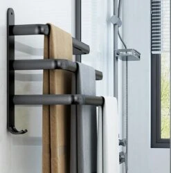 Handdoekrek Zwart - 3 Laags - Inclusief Montagemateriaal - Handdoekrek Badkamer - Handdoekstang -Merkloos Shop 1185x1200 1