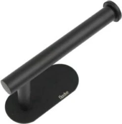 Flusive Toiletrolhouder Met 4 Handdoekhaakjes - Wc Rolhouder - Zelfklevend Zonder Boren - RVS - Zwart -Merkloos Shop 1187x1200 1