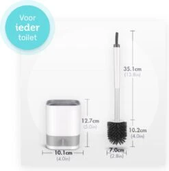 WC Borstel - Toiletborstel - WC Borstel Met Houder - Siliconen Toiletborstel - Vrijstaand Of Hangend - Slimme Lekbak - Optimale Hygiëne -Merkloos Shop 1187x1200 4