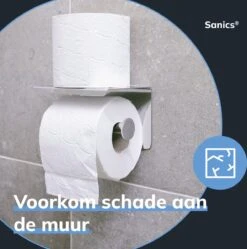 Sanics WC Rolhouder Zilver – Toiletrolhouder Zonder Boren – Met Plankje - Zelfklevend - RVS 19 Sanics WC Rolhouder Zilver – Toiletrolhouder Zonder Boren – Met Plankje - Zelfklevend - RVS -Merkloos Shop 1189x1200 1