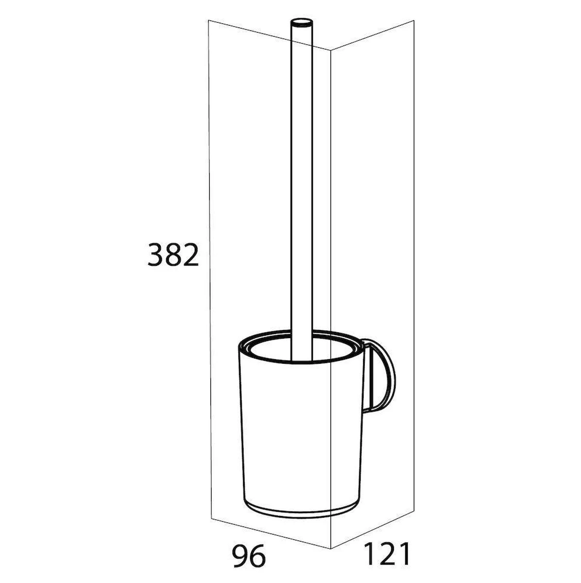 Tiger Tune - Toiletborstel Met Houder - Messing Geborsteld / Zwart 10 Tiger Tune - Toiletborstel Met Houder - Messing Geborsteld / Zwart - Afbeelding 8