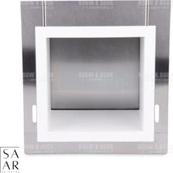 SAAR -Inbouw Toilet Reserve Rolhouder RVS - Met - MAT WIT - Inzetstuk , (uitneembaar) -72 X 20 X 13 Cm - Inbouwdiepte 12 Cm -Merkloos Shop 1198x1200 1