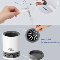 Fleau Luxe WC Borstel Met Houder - Siliconen Toiletborstel - Hygiënisch & Antibacterieel - Vrijstaand Of Hangend - Wit -Merkloos Shop 1198x1200 9