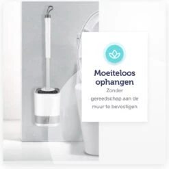 WC Borstel - Toiletborstel - WC Borstel Met Houder - Siliconen Toiletborstel - Vrijstaand Of Hangend - Slimme Lekbak - Optimale Hygiëne -Merkloos Shop 1199x1200 1