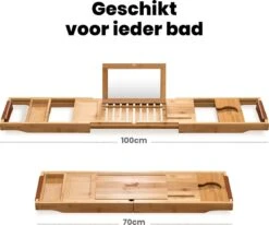 RelaxTub® Badplank - Badplank Voor In Bad - Badrek - Verstelbaar - Anti Slip - Badplank Bamboe - Badplank Hout - Badrekje Inclusief Boekenhouder, Tablethouder & Spiegel 18 RelaxTub® Badplank - Badplank Voor In Bad - Badrek - Verstelbaar - Anti Slip - Badplank Bamboe - Badplank Hout - Badrekje Inclusief Boekenhouder, Tablethouder & Spiegel -Merkloos Shop 1200x1002 2