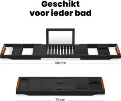 RelaxTub® Badplank - Badplank Voor In Bad - Badrek - Verstelbaar - Anti Slip - Badplank Zwart - Badplank Hout - Badrekje Inclusief Boekenhouder, Tablethouder & Spiegel 18 RelaxTub® Badplank - Badplank Voor In Bad - Badrek - Verstelbaar - Anti Slip - Badplank Zwart - Badplank Hout - Badrekje Inclusief Boekenhouder, Tablethouder & Spiegel -Merkloos Shop 1200x1002 4