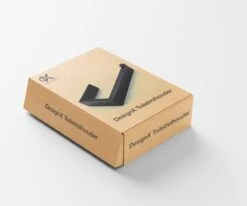 DesignX 3M™ Toiletrolhouder Zonder Boren Zwart Zelfklevend - WC Rolhouder - Matte - Papier - Houder - Incl. 3M Plakstrip -Merkloos Shop 1200x1003