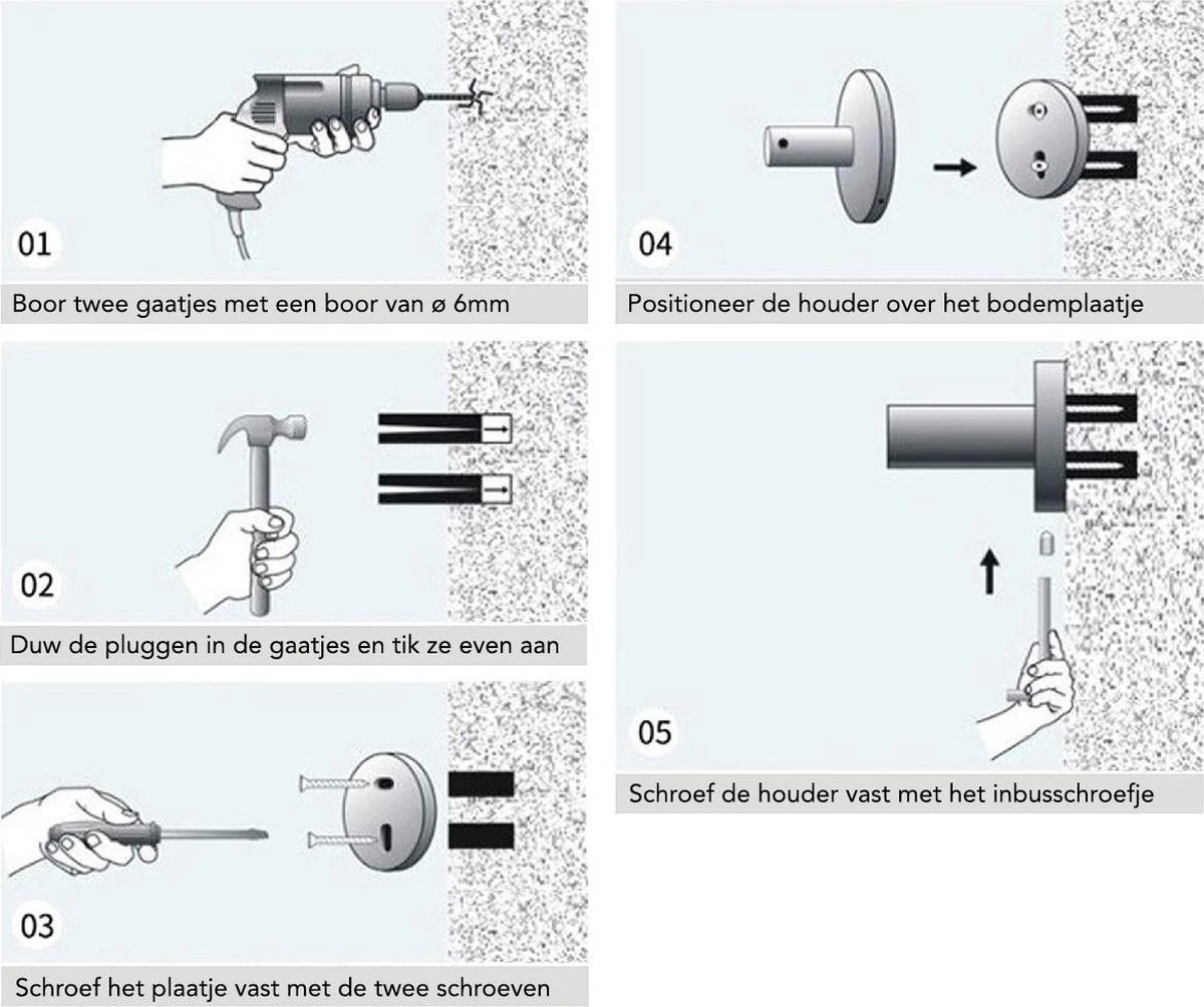 Design Toiletrolhouder - WC Rolhouder - RVS Mat Zwart - Incl. Schroeven 11 Design Toiletrolhouder - WC Rolhouder - RVS Mat Zwart - Incl. Schroeven - Afbeelding 9