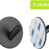 Handdoekhaakjes Zelfklevend - Zwart - Haakjes Handdoek 2st - Badkamer & Keuken 2 Handdoekhaakjes Zelfklevend - Zwart - Haakjes Handdoek 2st - Badkamer & Keuken -Merkloos Shop 1200x1027