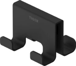 Tiger Caddy - Handdoekhaak Voor Douchecabine - Glaspaneel Dikte 6-8 Mm - 3,5 X 7 X 5 Cm - Dubbel - Zwart -Merkloos Shop 1200x1043