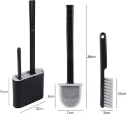 Lopoleis WC Borstel – Toiletborstel – Gesloten Bodem – WC Borstel Met Randreiniger – Siliconen – Zwart – WC Borstel Met Houder – Vrijstaand – Hangend – WC Borstel En Houder -Merkloos Shop 1200x1083 1