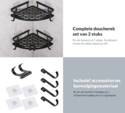 Doucherek Zonder Boren – Badkamer Accessoires – Doucherekje – Douchemand – RVS – Hoekrek – Hangend – Zwart – 2 Stuks 19 Doucherek Zonder Boren – Badkamer Accessoires – Doucherekje – Douchemand – RVS – Hoekrek – Hangend – Zwart – 2 Stuks -Merkloos Shop 1200x1087 10