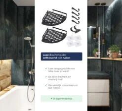 Doucherek Zonder Boren – Badkamer Accessoires – Doucherekje – Douchemand – RVS – Hoekrek – Hangend – Zwart – 2 Stuks 12 Doucherek Zonder Boren – Badkamer Accessoires – Doucherekje – Douchemand – RVS – Hoekrek – Hangend – Zwart – 2 Stuks -Merkloos Shop 1200x1087 3