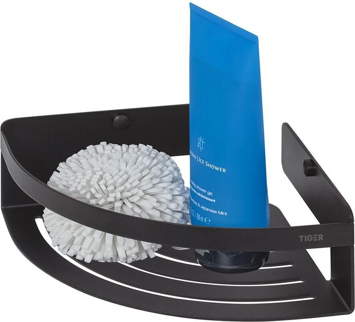 Tiger Caddy - Douchemand Hoek 18,4 Cm - Zwart 3 Tiger Caddy - Douchemand Hoek 18,4 Cm - Zwart