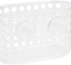 Douchebakje Transparant Met Zuignappen - 15.5 X 8 X 8 Cm - Inhoud 1 Liter - Badkamerspullen Bakjes - Badkamer Opbergbakjes / Organizers -Merkloos Shop 1200x1099 3
